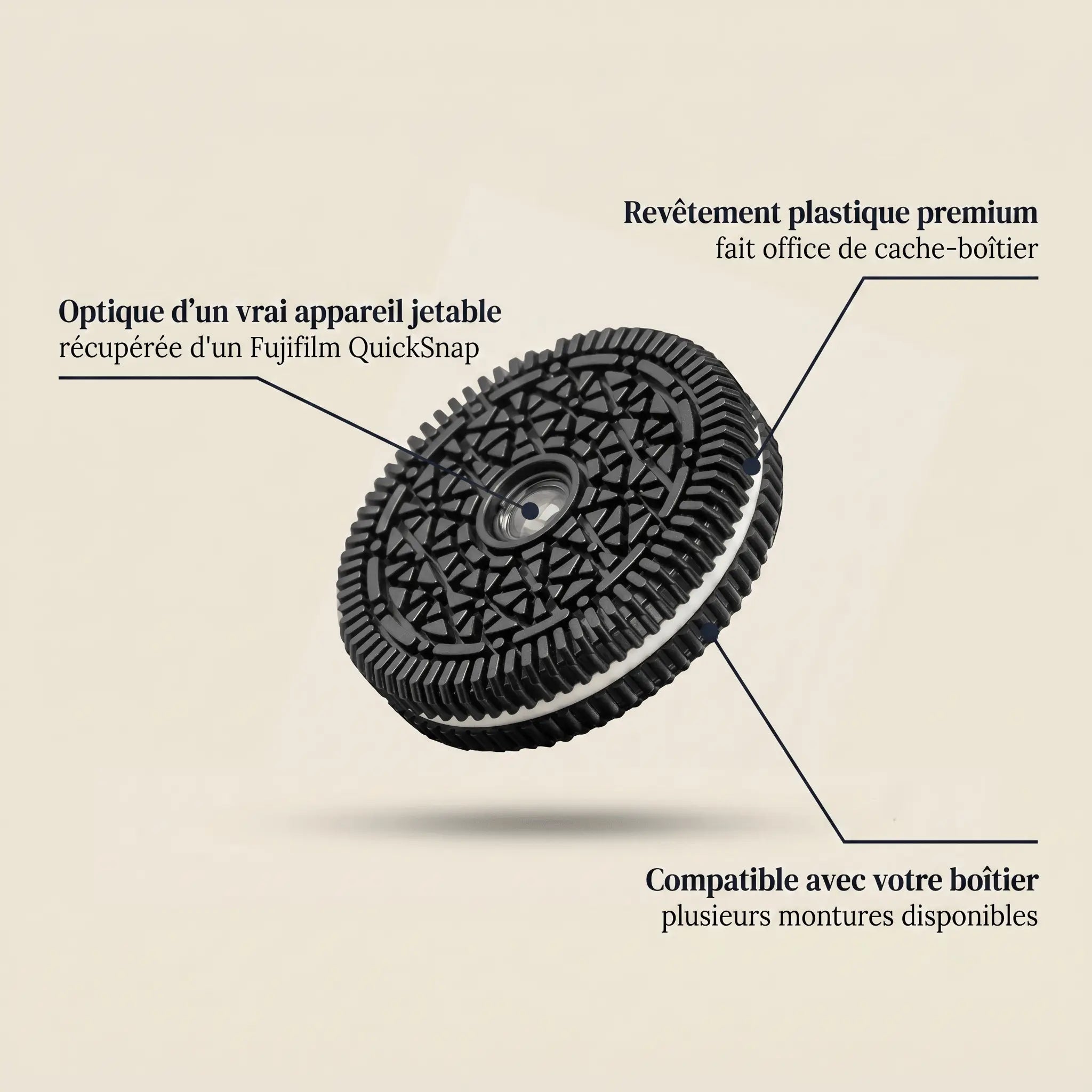 Fokale® Lentille Argentique Rétro